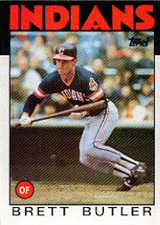 1986 Topps Baseball Cards      149     Brett Butler